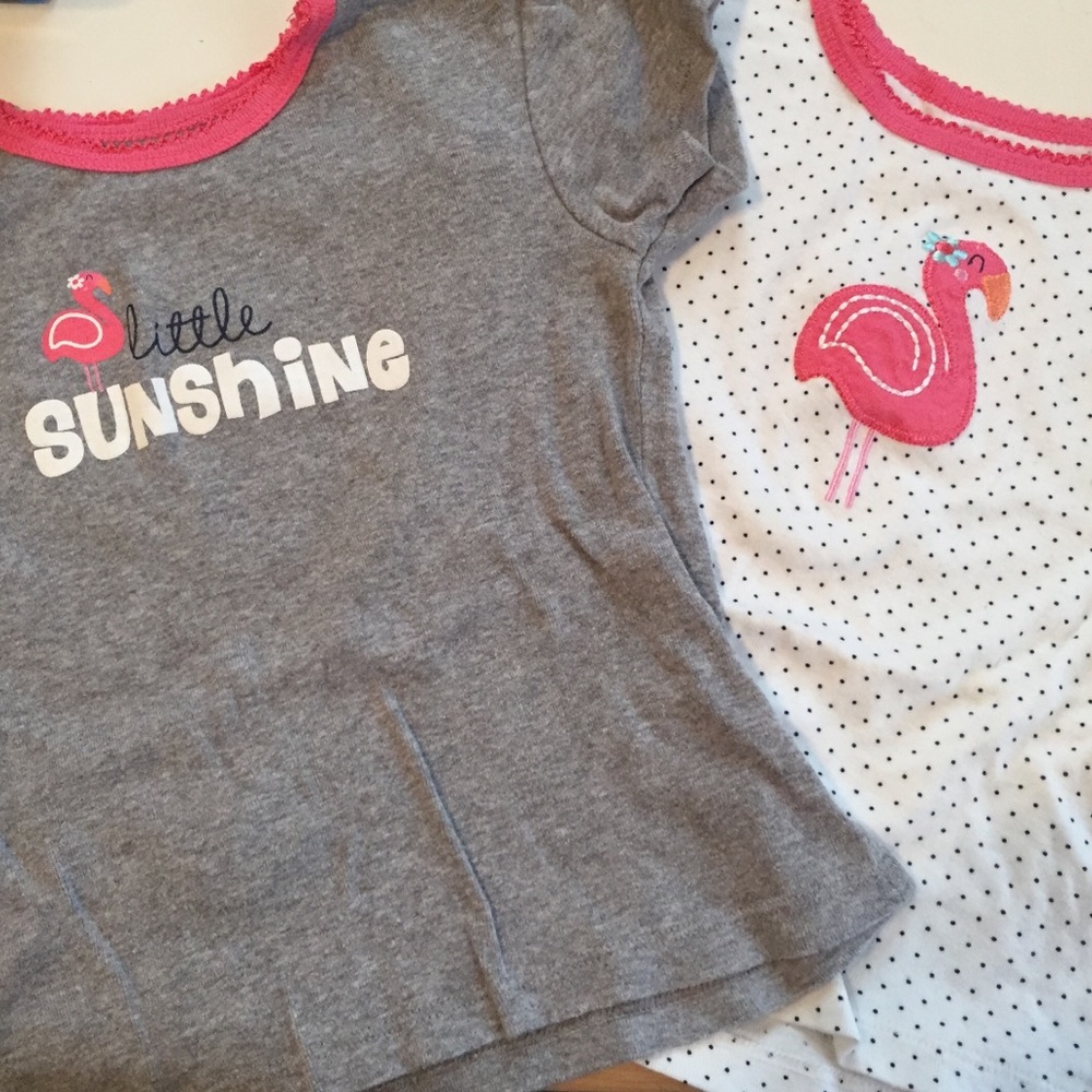 Gerber 3T girls shirts (2) EUC